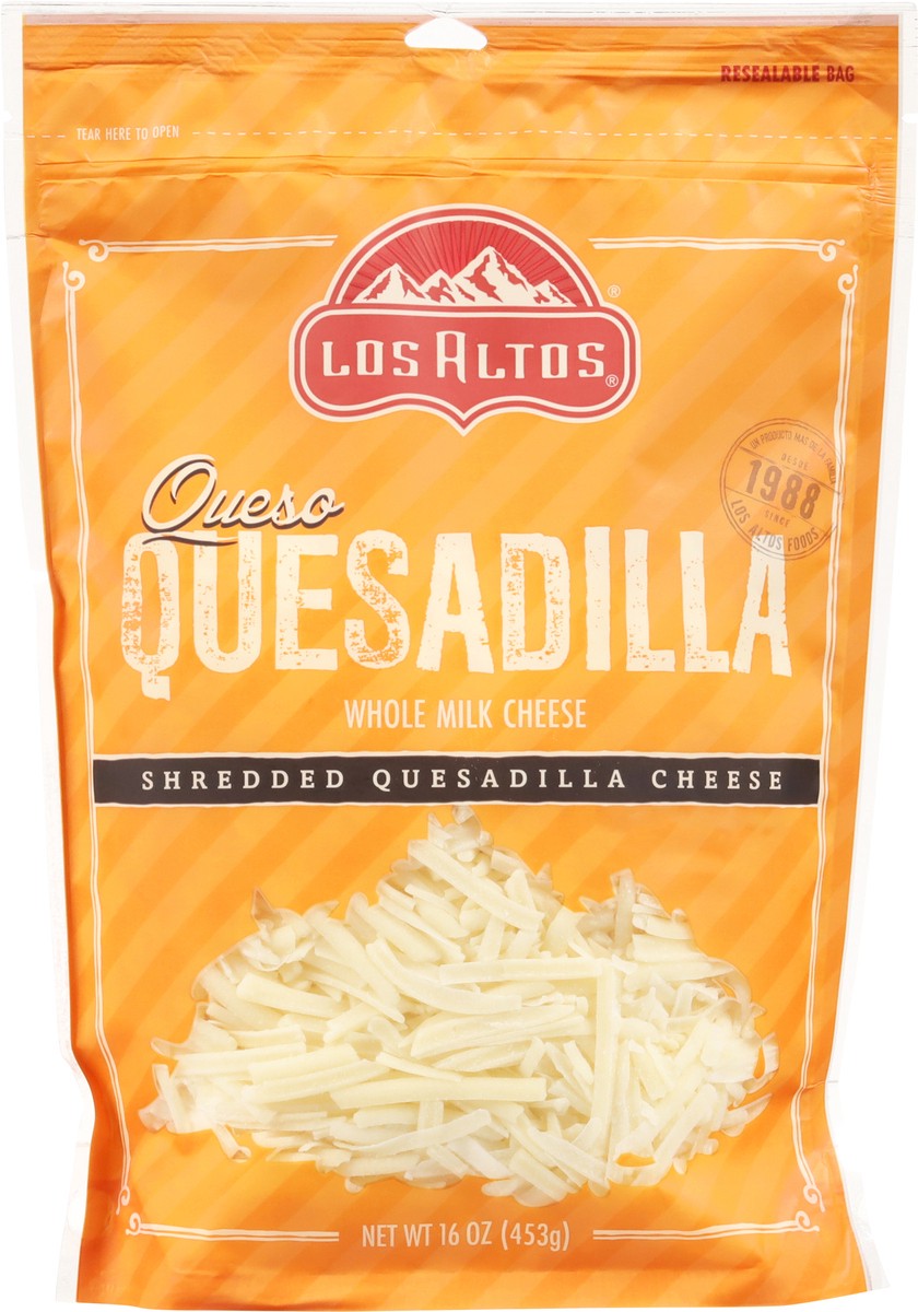 slide 8 of 14, Los Altos Whole Milk Quesadilla Shredded Cheese 16 oz, 16 oz