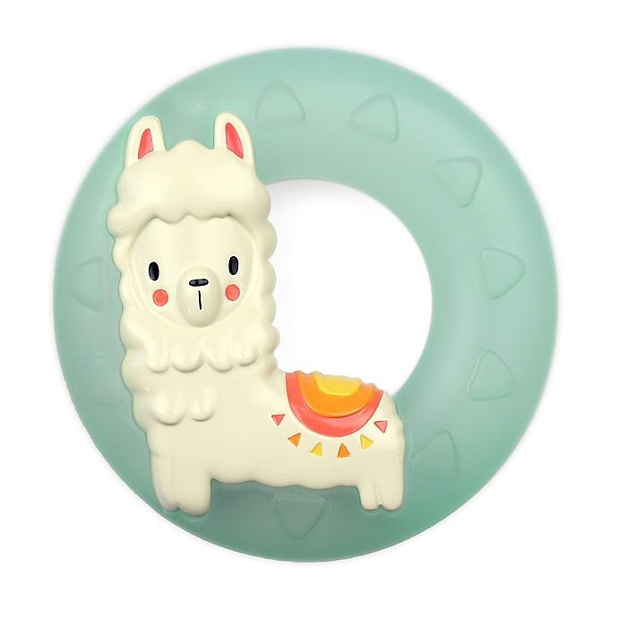 slide 1 of 1, Itzy Ritzy Llama Cooling Teething Ring - Blue/White, 1 ct