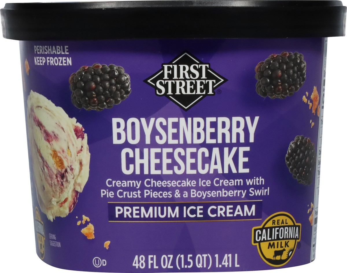 slide 2 of 13, Fs/Cr Boysenberry Cheesecake Ice Cream, 48 oz