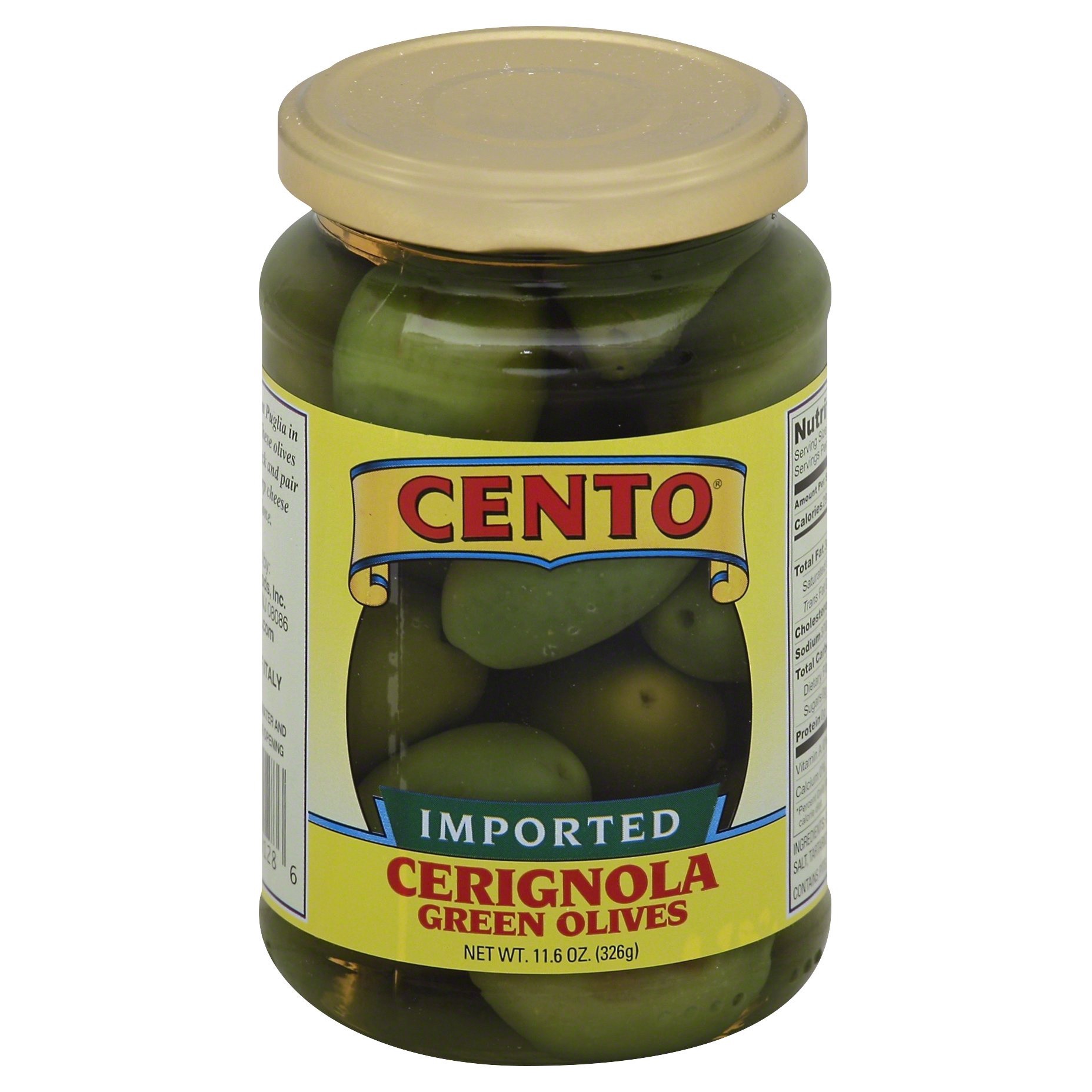 slide 1 of 2, Cento Imported Cerignola Green Olives, 11.5 oz