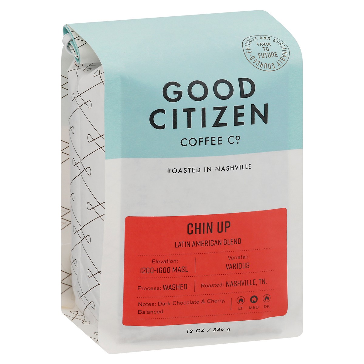 slide 10 of 10, 8&R Coffee Co. Med Chin Up Coffee 12 oz, 12 oz