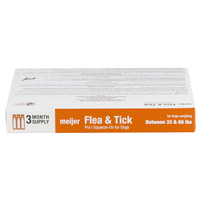 slide 7 of 21, Meijer Pro I Squeeze-On Flea & Tick for Dogs, 33 ct; 66 lb, 3 ct