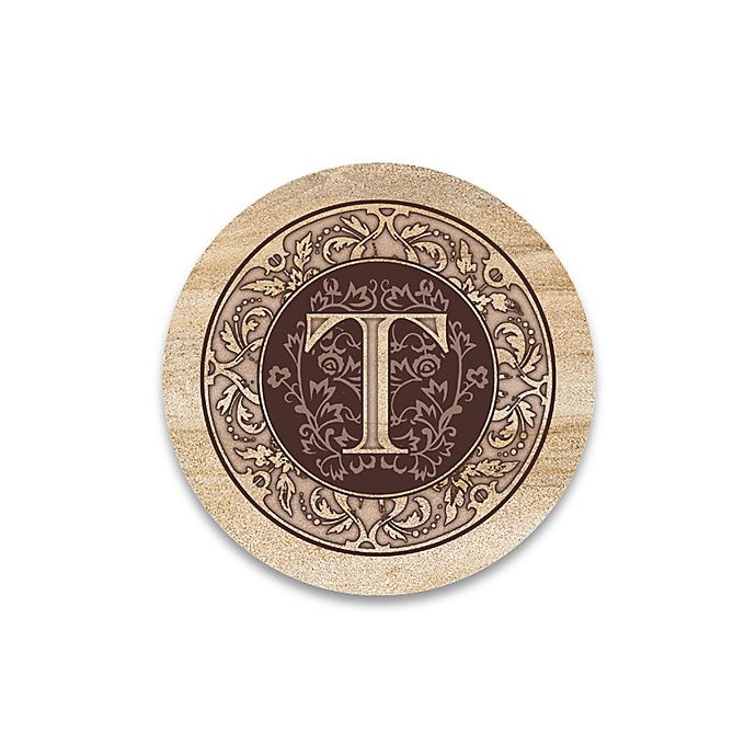 slide 1 of 1, Thirstystone Monogram Letter T'' Coasters'', 4 ct