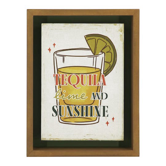 slide 1 of 4, 8" Tequila, Lime And Sunshine Block Tabletop Decor By Ashland, 6 in x 8 in