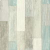 slide 1 of 1, RoomMates Weathered Wooden Planks Peel & Stick Wallpaper - Blue, 1 ct