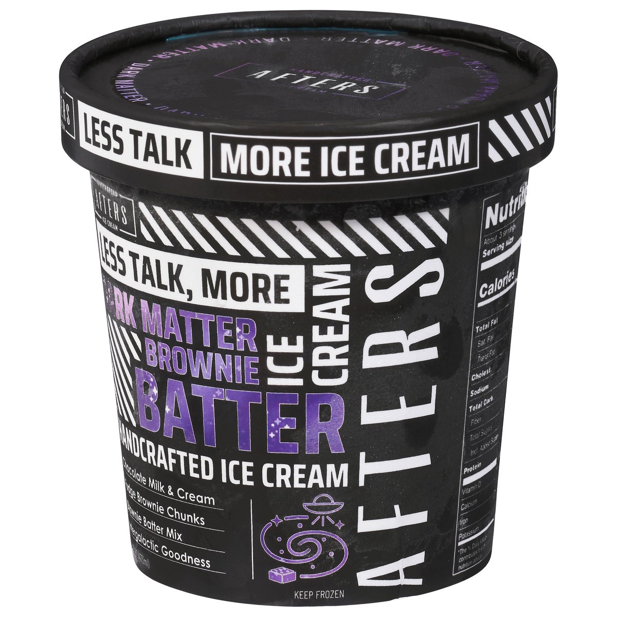 slide 3 of 9, Afters Ice Cream Handcrafted Dark Matter Brownie Batter Ice Cream 16 fl oz, 16 oz