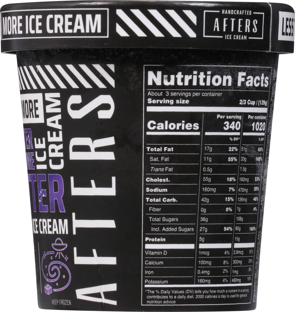 slide 9 of 9, Afters Ice Cream Handcrafted Dark Matter Brownie Batter Ice Cream 16 fl oz, 16 oz