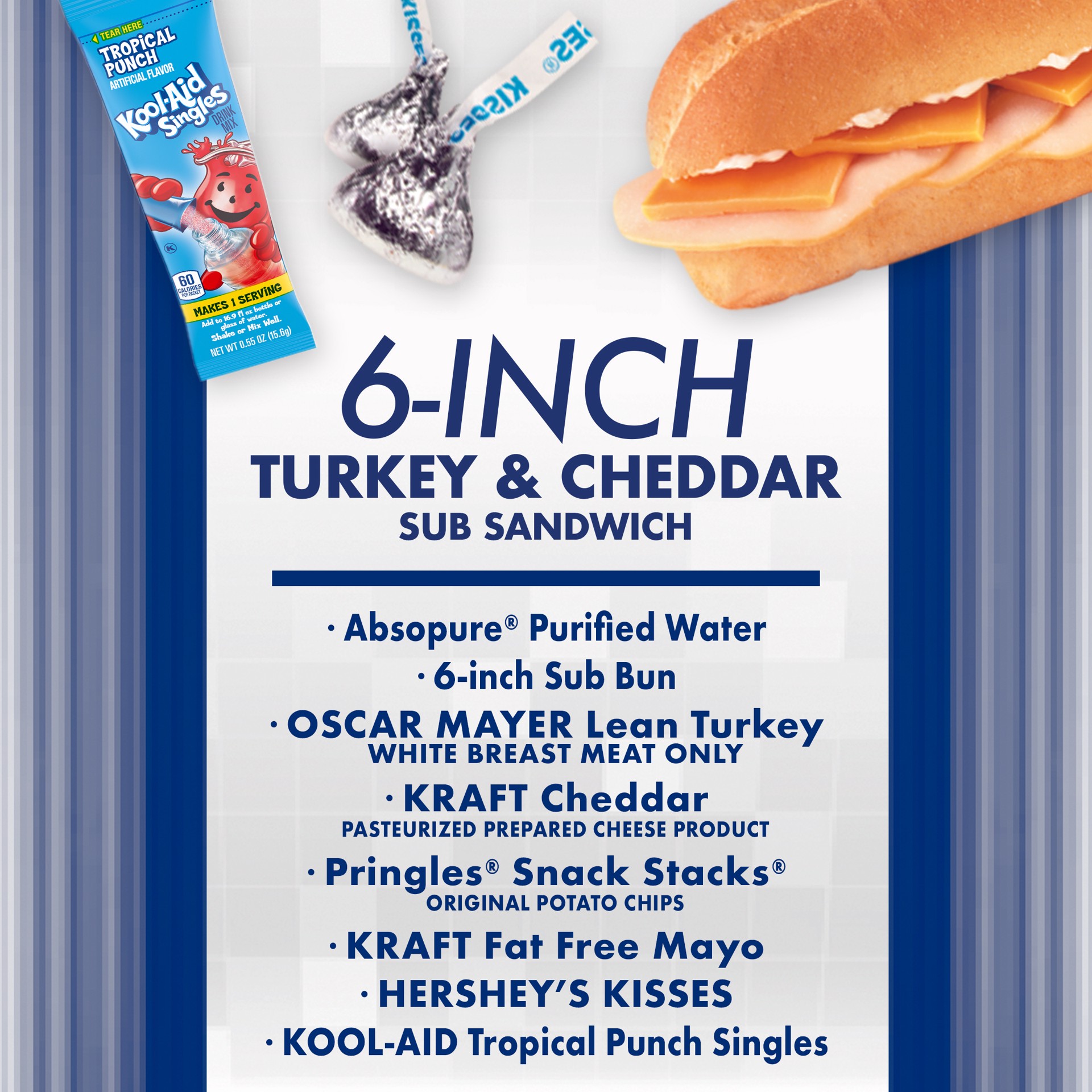 slide 3 of 7, Lunchables Oscar Mayer Lunchables 6-Inch Turkey & Cheddar Cheese Sub Sandwich - 15oz, 15 oz
