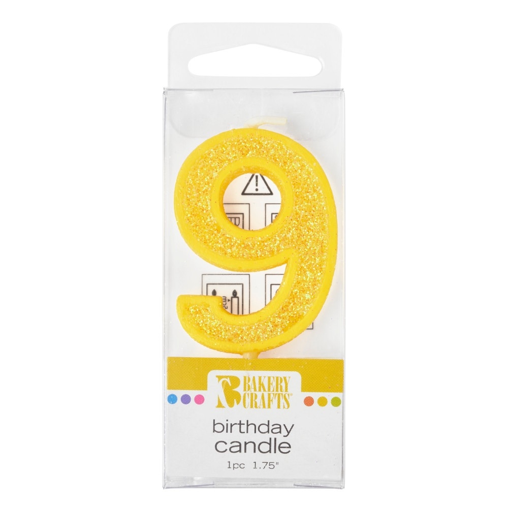 slide 1 of 1, Bakery Crafts Candle9Yellow, 1 ct