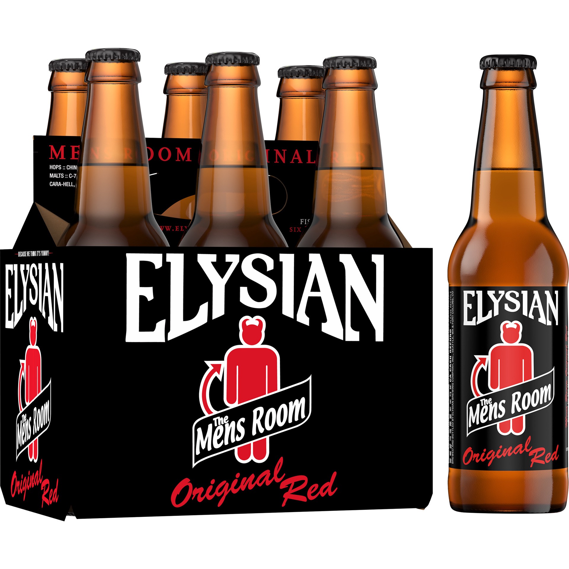 slide 4 of 4, Elysian Brewing Company Mens Room Original Ale Single Hop, 6 Pack 12 oz. Bottles, 5.6% ABV, 6 ct; 12 oz