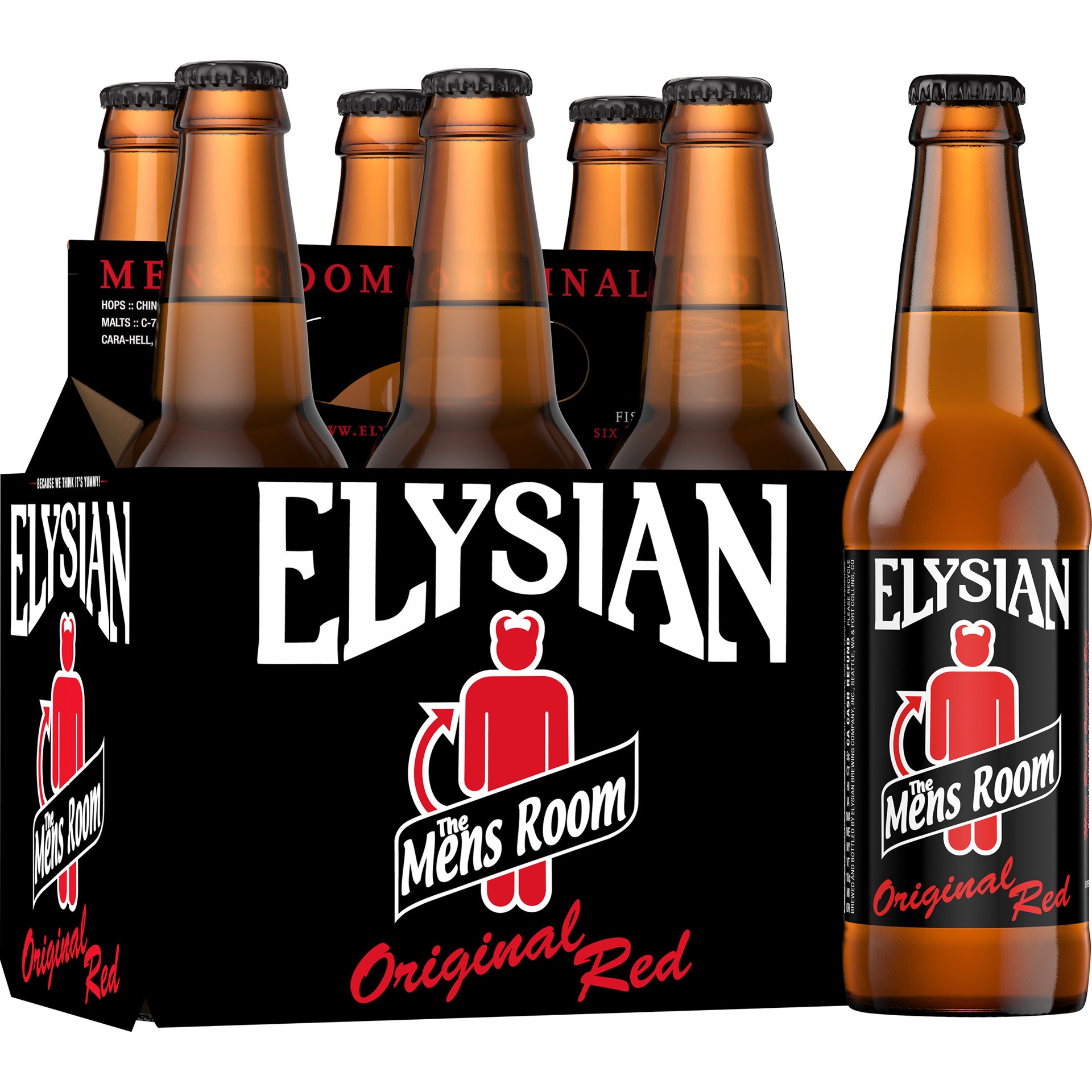 slide 1 of 4, Elysian Brewing Company Mens Room Original Ale Single Hop, 6 Pack 12 oz. Bottles, 5.6% ABV, 6 ct; 12 oz