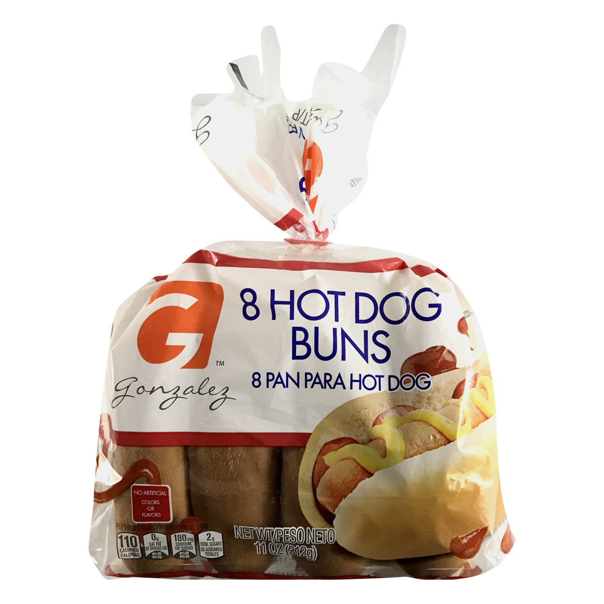 slide 1 of 1, Gonzalez, Hot Dog Buns, 11 oz