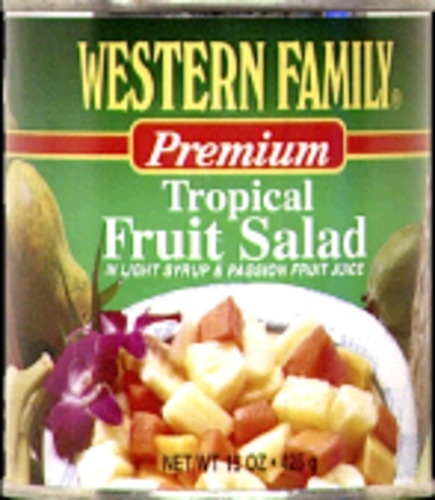 slide 1 of 1, Western Family Tropical Fruit Salad, 15 oz
