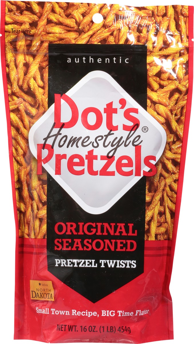 slide 4 of 9, Dot's Homestyle Pretzels Dot's Homestyle Original Seasoned Pretzel Twists, 16 oz