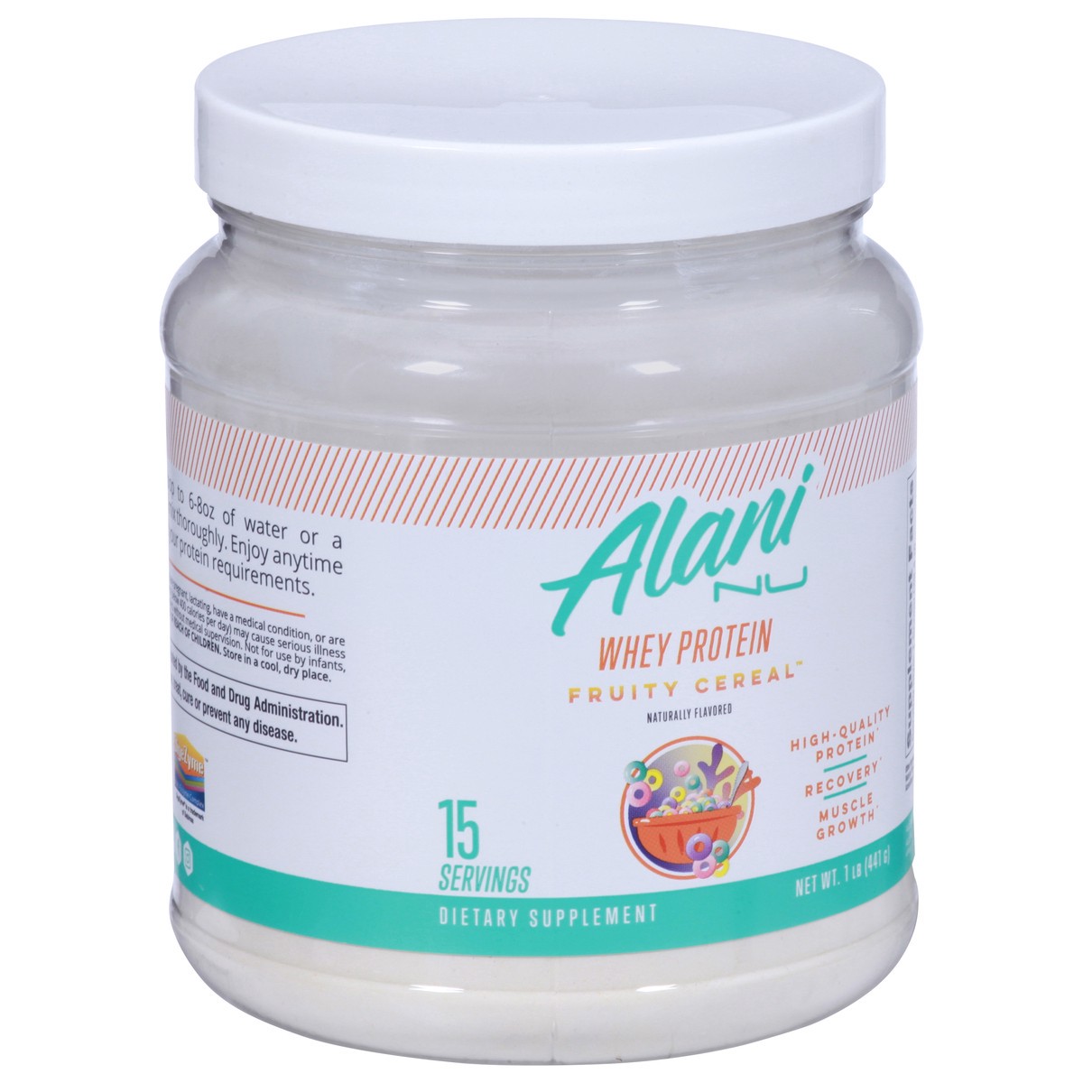 slide 2 of 9, Alani Nu Alani Whey Protein Fruitty Cereal, 16 oz