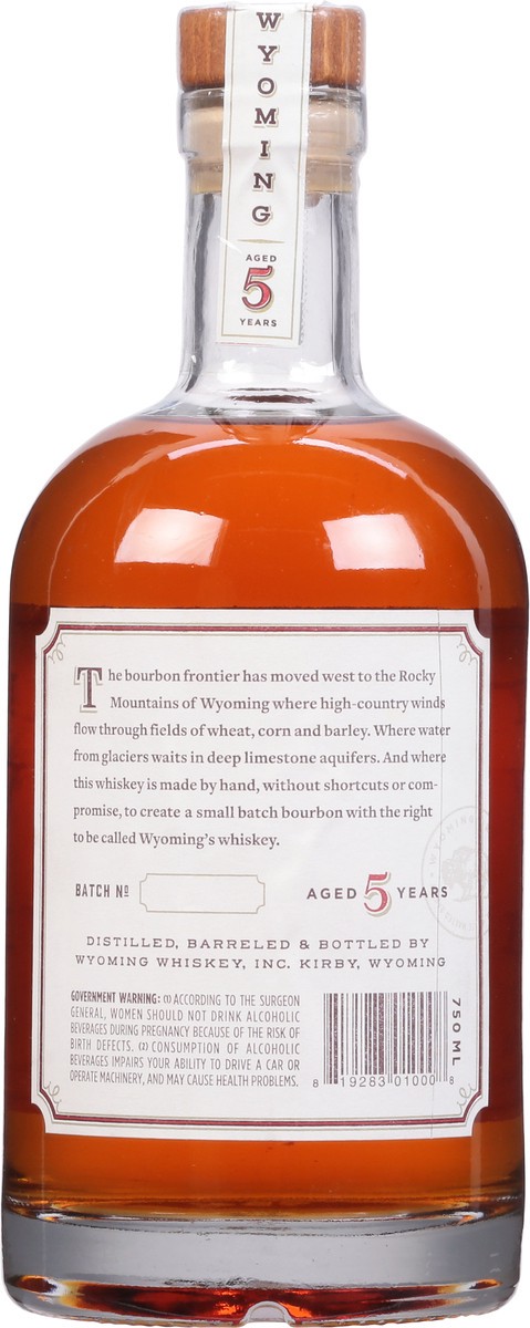 slide 8 of 9, Wyoming Whiskey Small Batch Bourbon Whiskey 750 ml, 750 ml