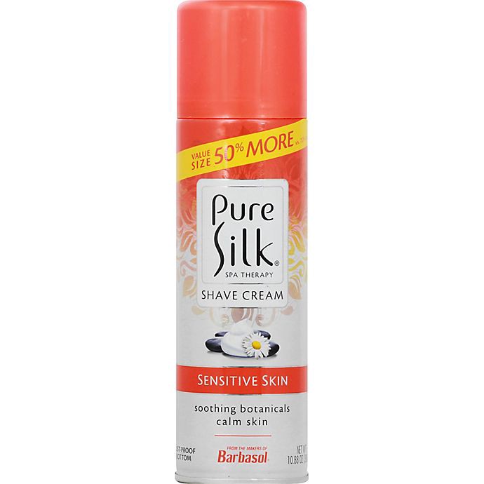 slide 2 of 4, Pure Silk Shave Cream, Sensitive Skin, Value Size, 7.25 oz