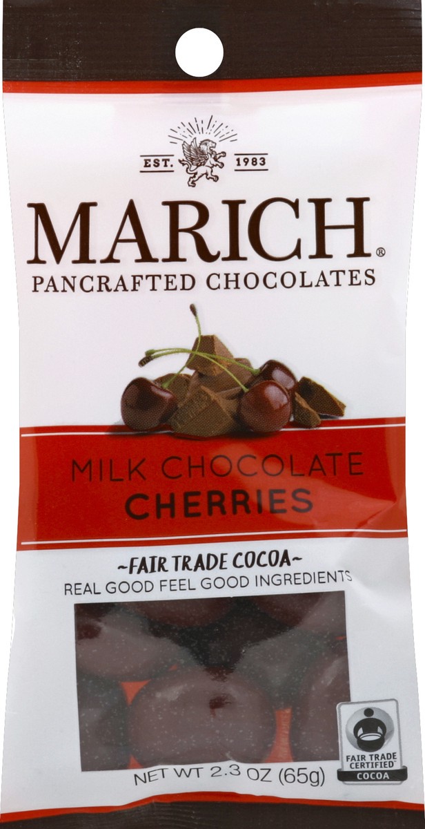slide 3 of 3, Distributed Consumables Marich Milk Chocolate Cherries, 2.3 oz