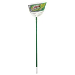 Libman Angle Broom And Dustpan - Green/White