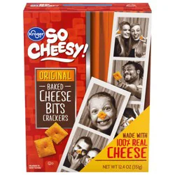 Kroger So Cheesy! Original Baked Cheese Bits Crackers
