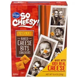 Kroger So Cheesy! Original Baked Cheese Bits Crackers