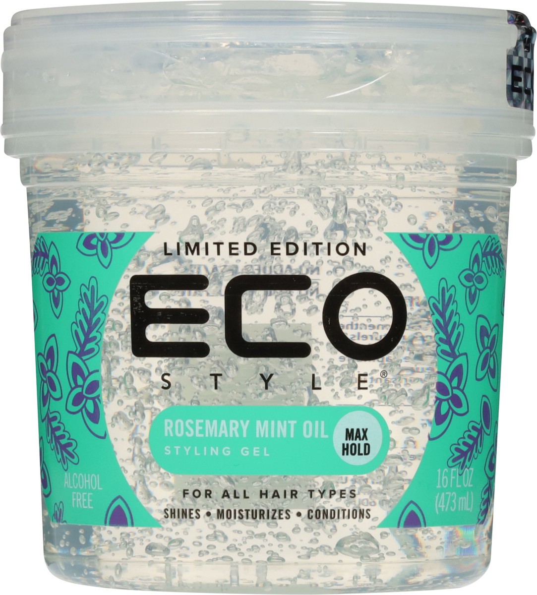 slide 11 of 12, Eco Styler Max Hold Rosemary Mint Oil Styling Gel 16 oz, 16 oz