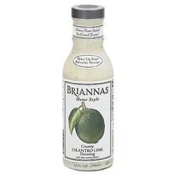Briannas Dressing Home Style Cilantro Lime Creamy - 12 Fl. Oz.
