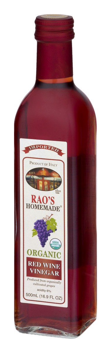 slide 4 of 9, Rao's Homemade Organic Red Wine Vinegar, 16.9 fl oz