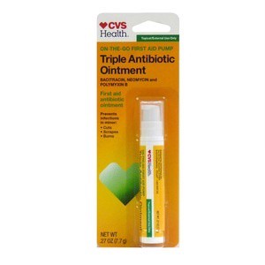 slide 1 of 1, CVS Health Triple Antibiotic Ointment Pump, 0.26 fl oz