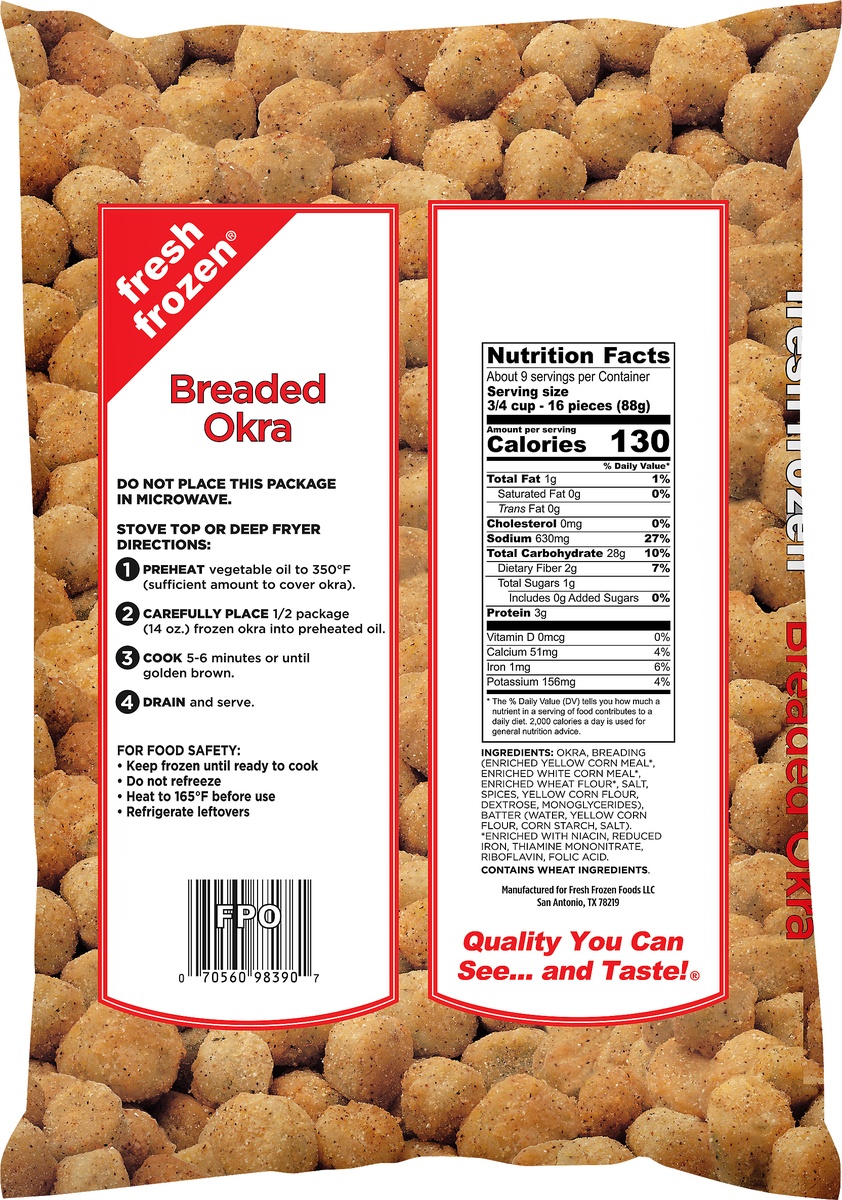 slide 8 of 9, PictSweet Crunchy Breaded Okra, 28 oz