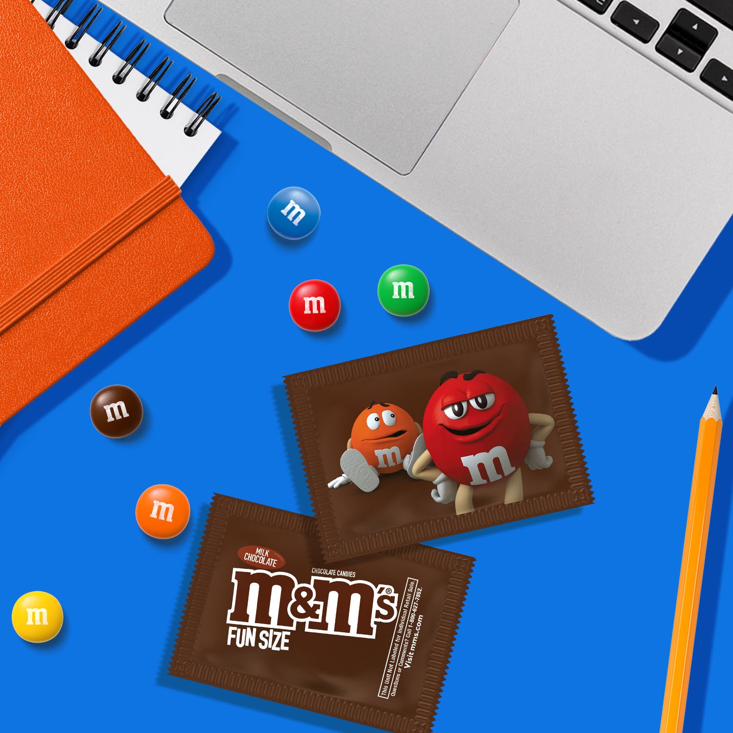 slide 2 of 8, M&M's Fun Size Milk Chocolate Candy, 10.53 oz Bag, 10.53 oz
