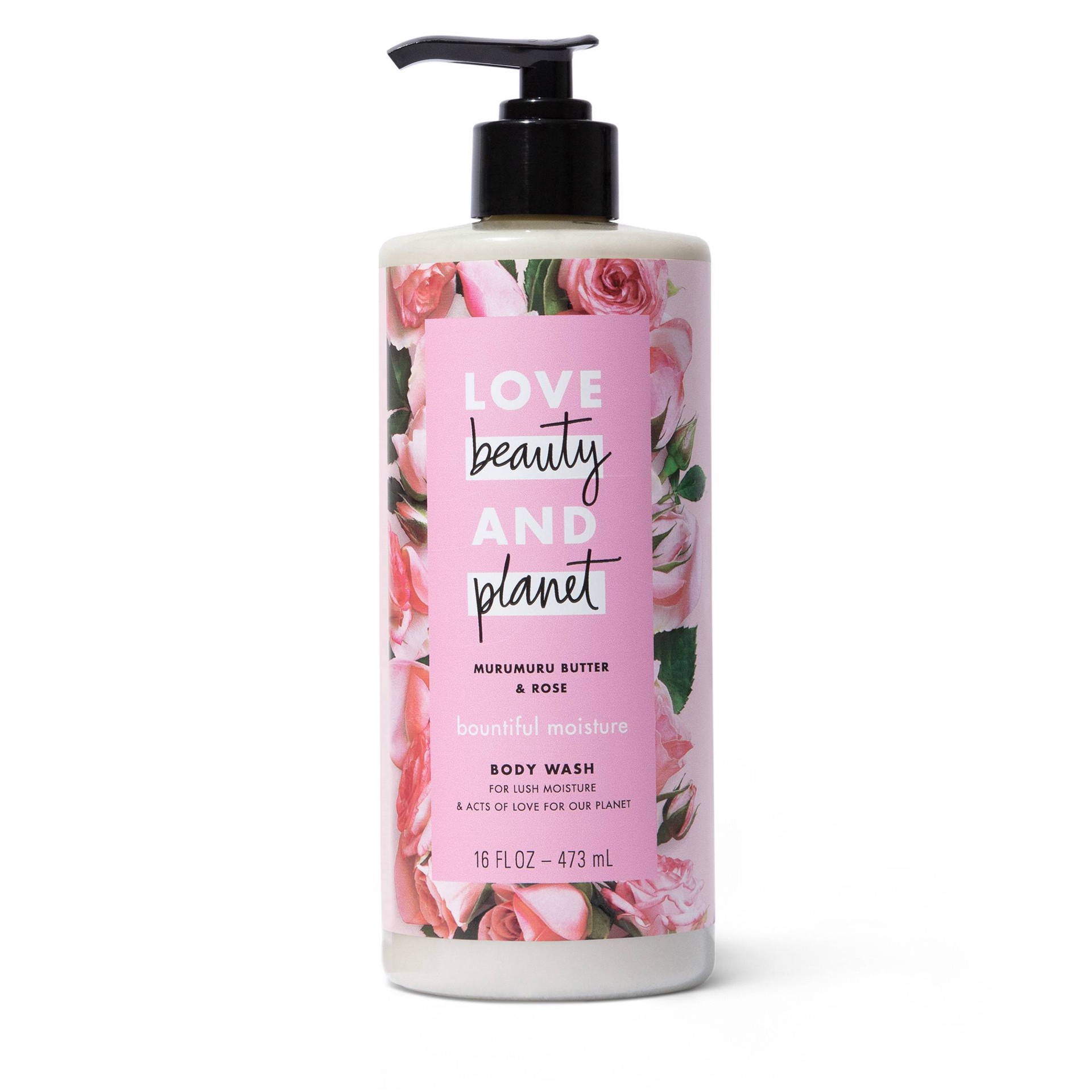 slide 1 of 6, Love Beauty and Planet Bountiful Moisture Body Wash Murumuru Butter & Rose, 16 fl oz