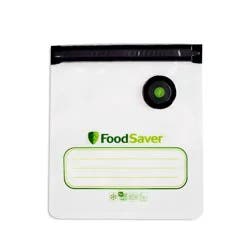 FoodSaver Reusable Quart Vacuum Zipper Bags, for Use with FoodSaver Handheld Vacuum Sealers