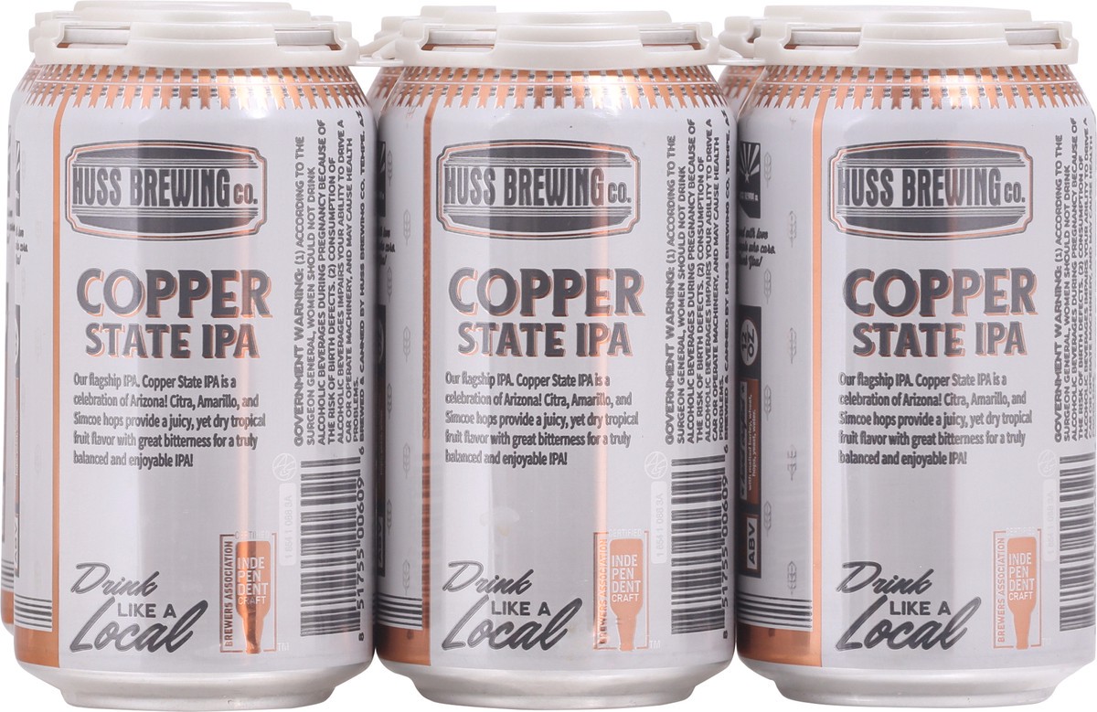 slide 3 of 9, Huss Brewing Co. Copper Slate IPA 6-12 fl oz Cans, 6 ct