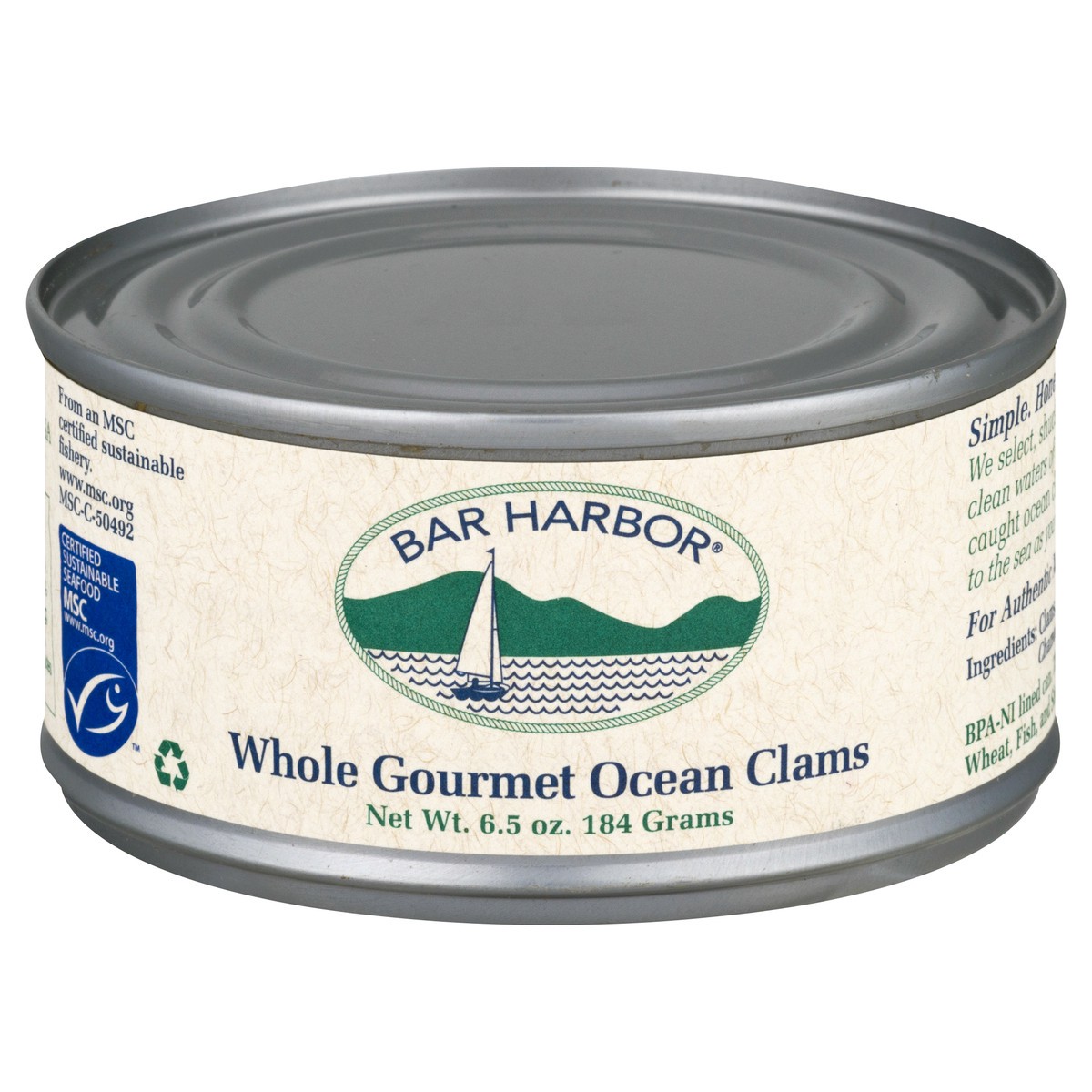 slide 7 of 12, Bar Harbor Whole Gourmet Ocean Clams 6.5 oz, 6.5 oz