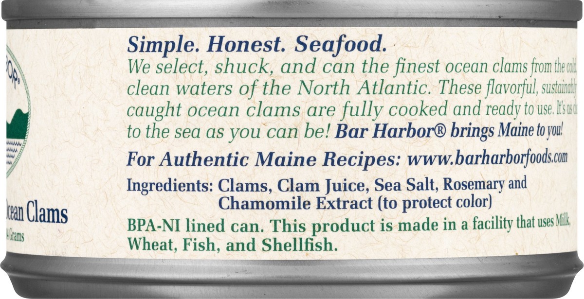 slide 8 of 12, Bar Harbor Whole Gourmet Ocean Clams 6.5 oz, 6.5 oz