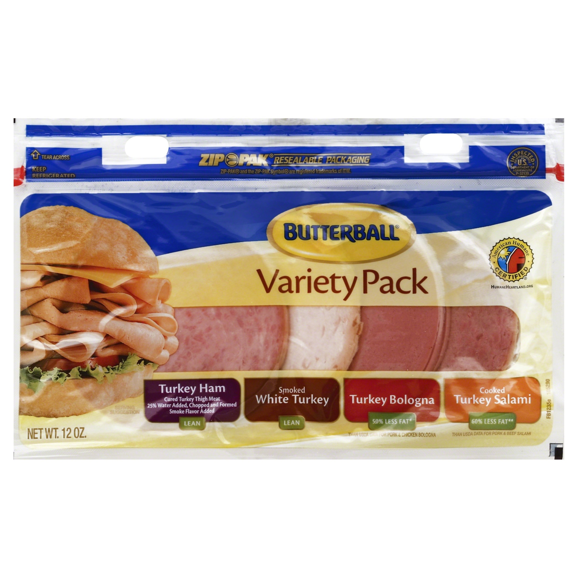 slide 1 of 1, Butterball Variety Pack, 12 oz