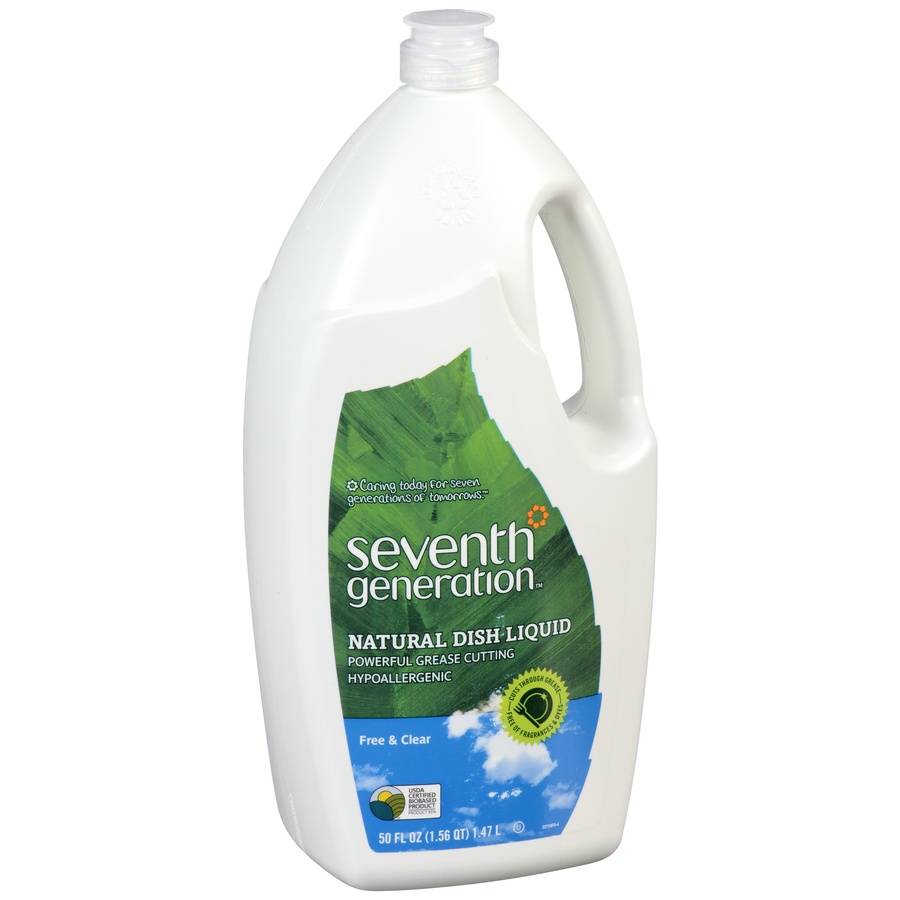 slide 2 of 7, Seventh Generation Free & Clear Liquid Dish Soap, 50 fl oz