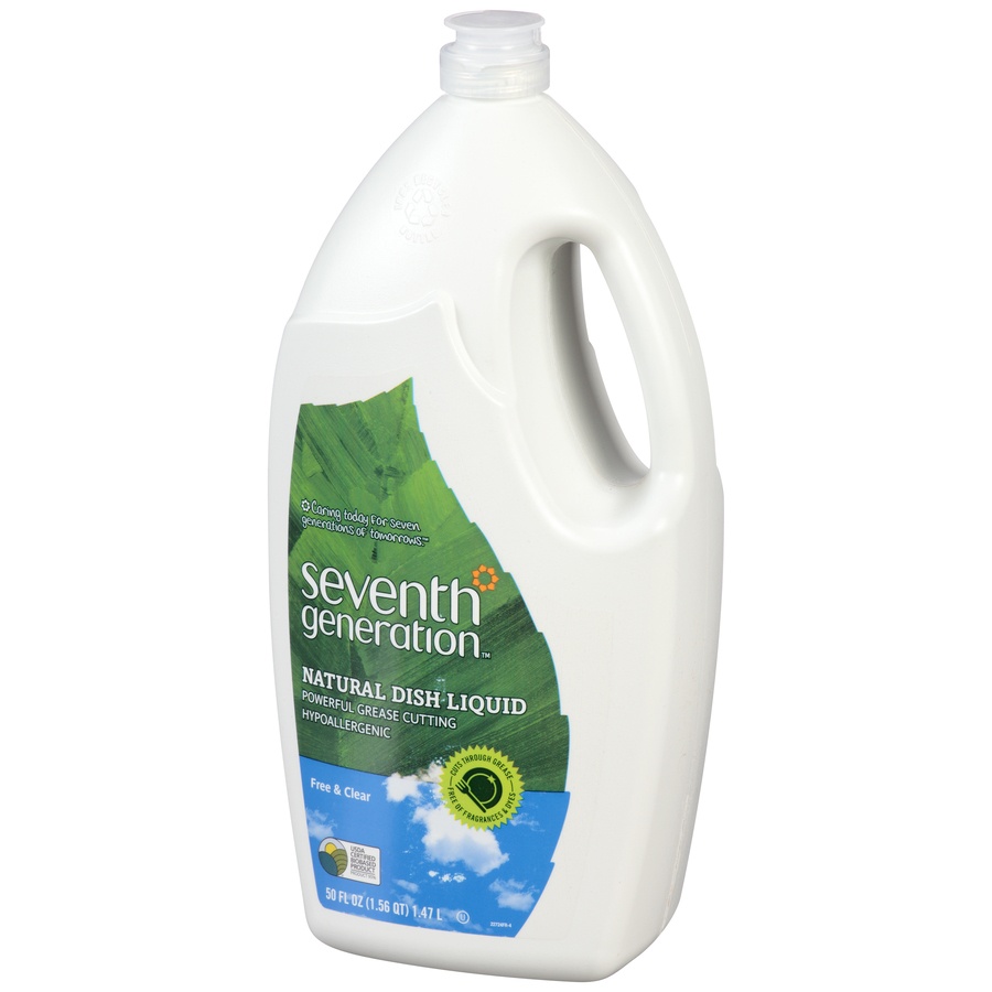 slide 3 of 7, Seventh Generation Free & Clear Liquid Dish Soap, 50 fl oz