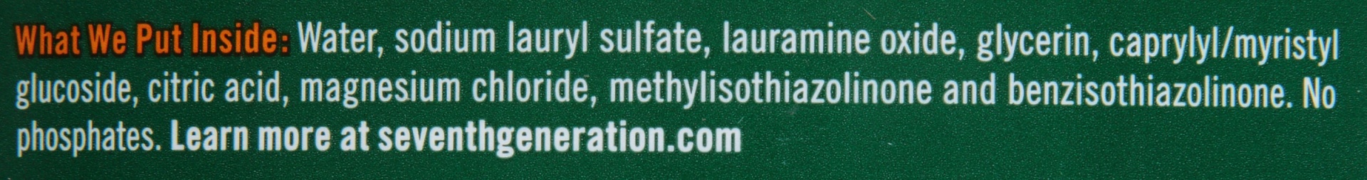 slide 7 of 7, Seventh Generation Free & Clear Liquid Dish Soap, 50 fl oz