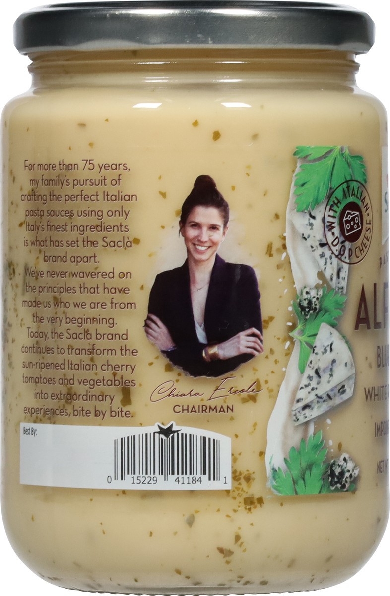 slide 7 of 13, Sacla Italia Blue Cheese Alfredo White Pasta Sauce 14.5 oz, 1 ct