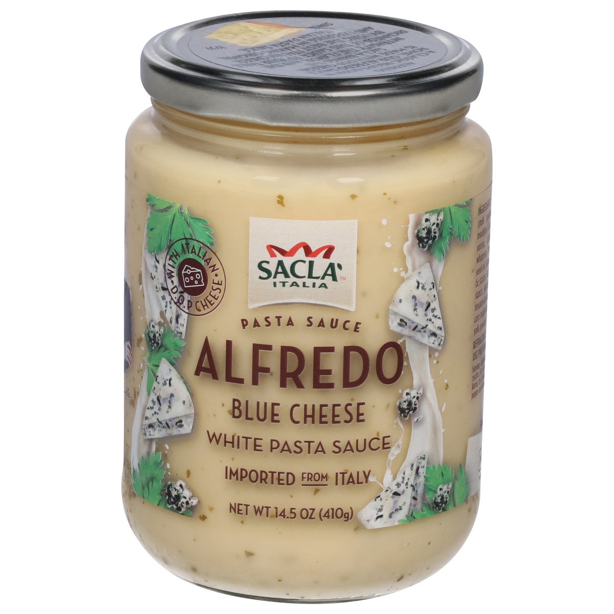 slide 13 of 13, Sacla Italia Blue Cheese Alfredo White Pasta Sauce 14.5 oz, 1 ct