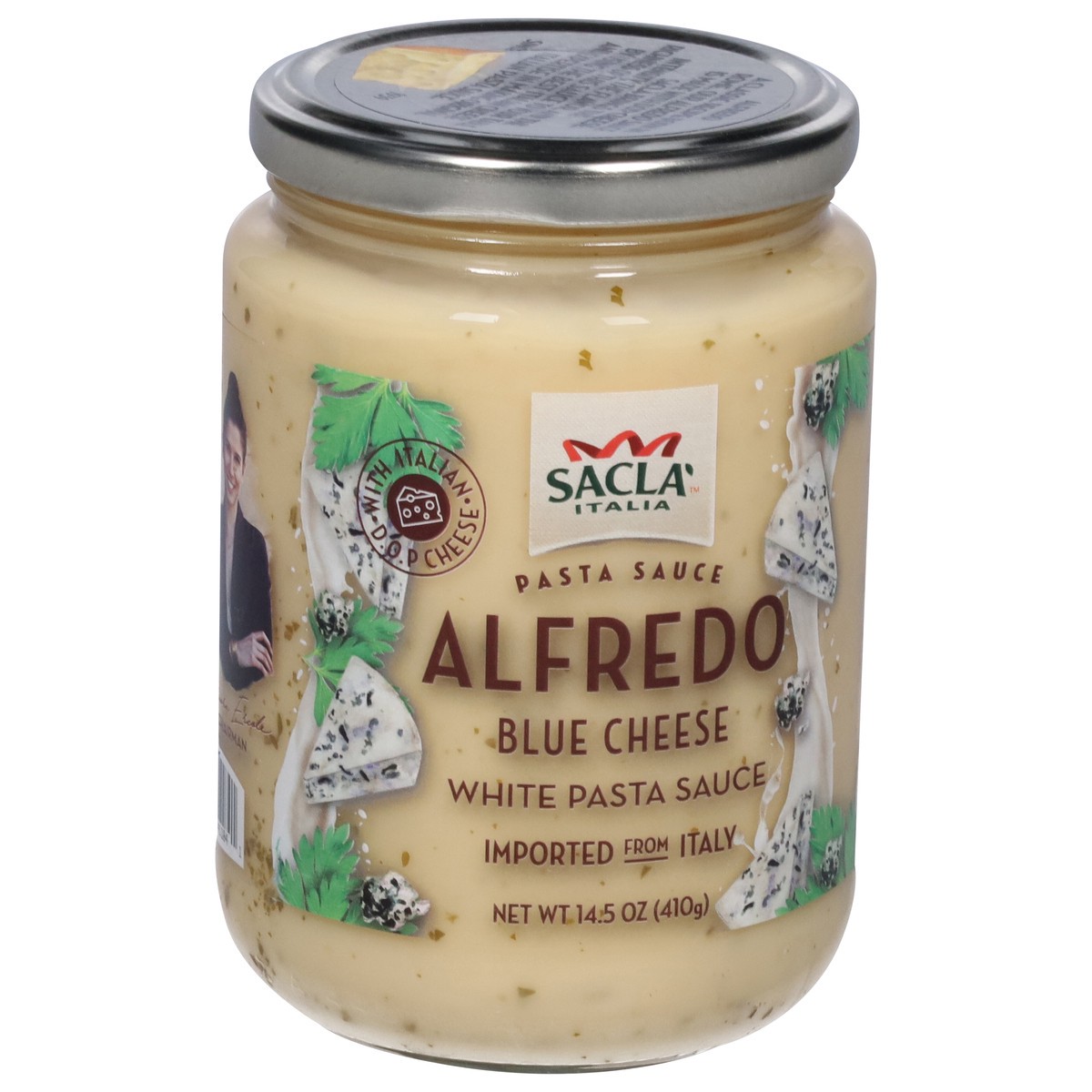 slide 6 of 13, Sacla Italia Blue Cheese Alfredo White Pasta Sauce 14.5 oz, 1 ct