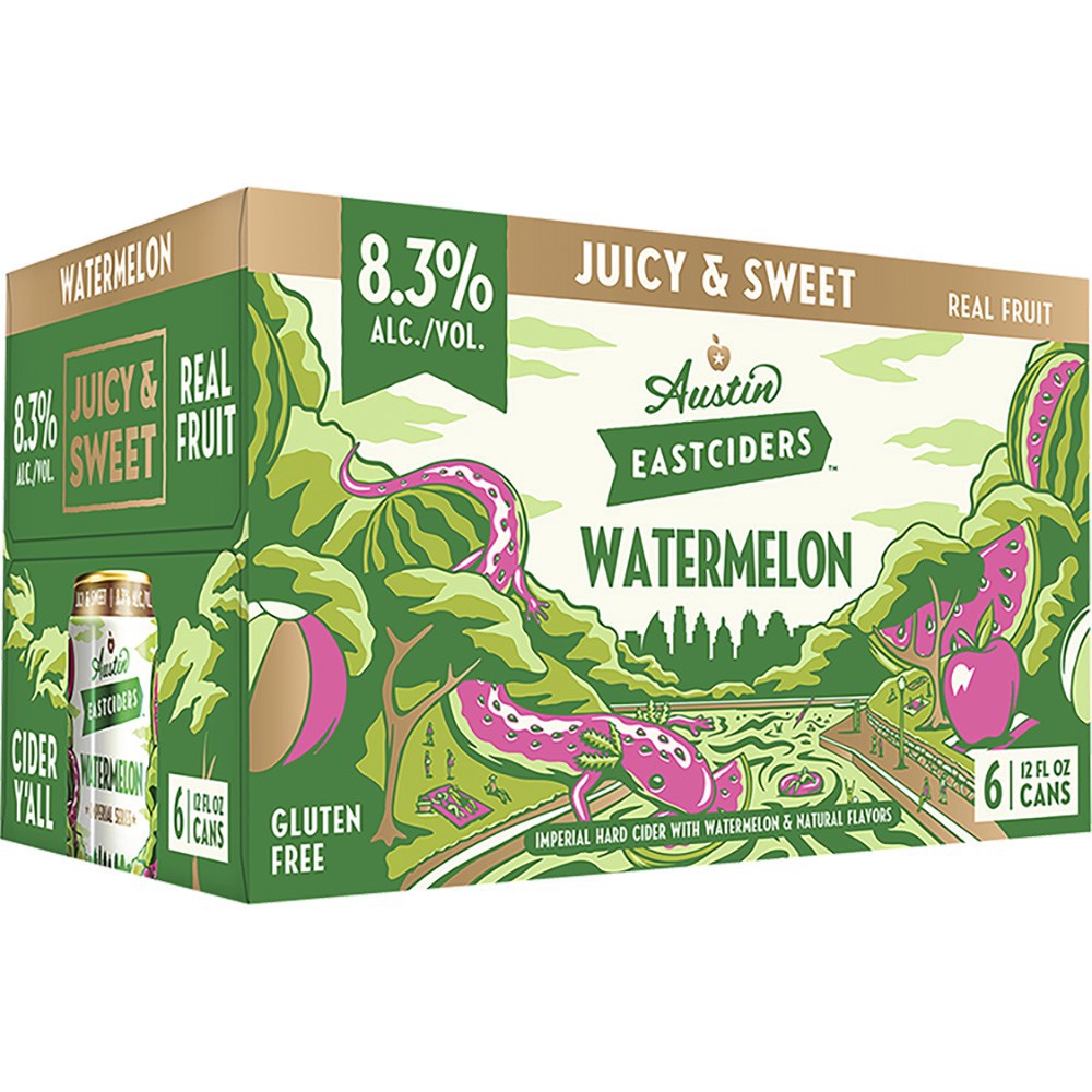 slide 1 of 1, Austin Eastciders Imp Watermelon, 72 oz