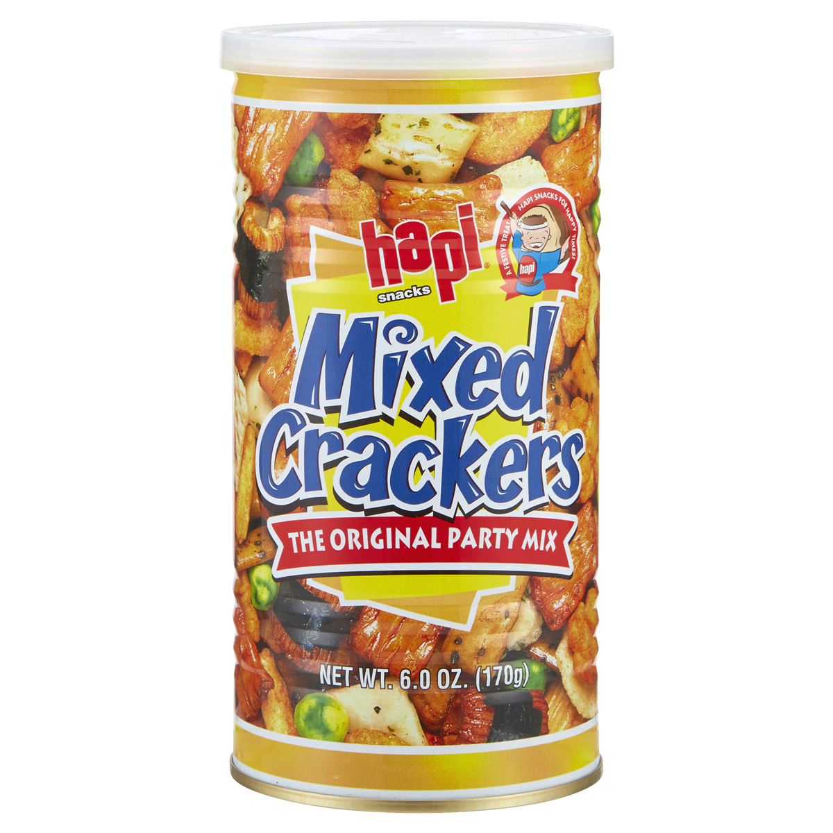 slide 1 of 1, Hapi Snacks Mixed Crackers Party Mix, 6 oz