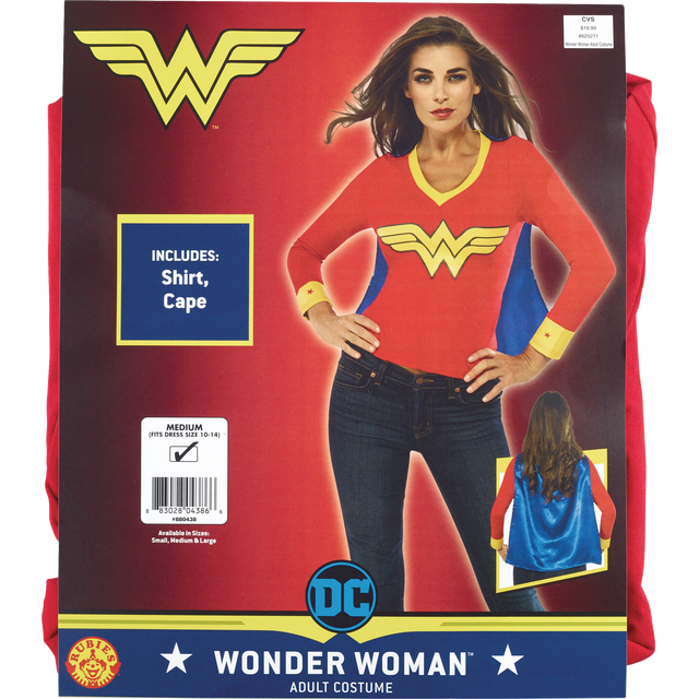 slide 1 of 1, Rubie's Costume Rubies Costume Co. Adult Wonder Woman Costume, 1 ct
