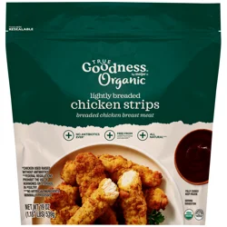 True Goodness Organic Lightly Breaded Chicken Strips,19oz