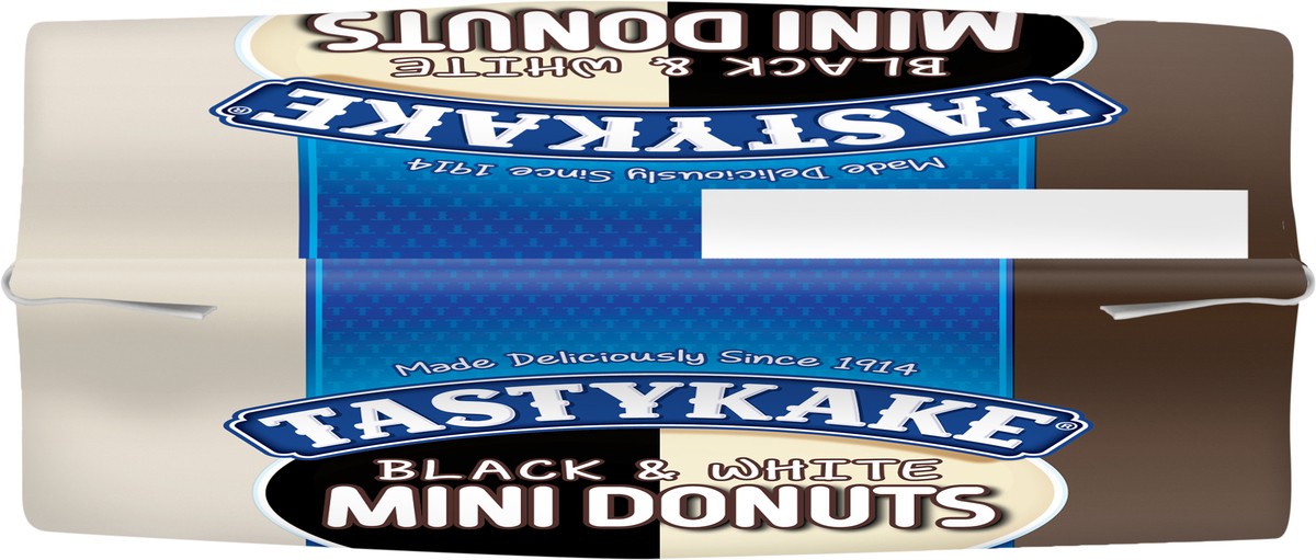 slide 9 of 9, Tastykake Seasonal Edition Black & White Mini Donuts, 10 oz
