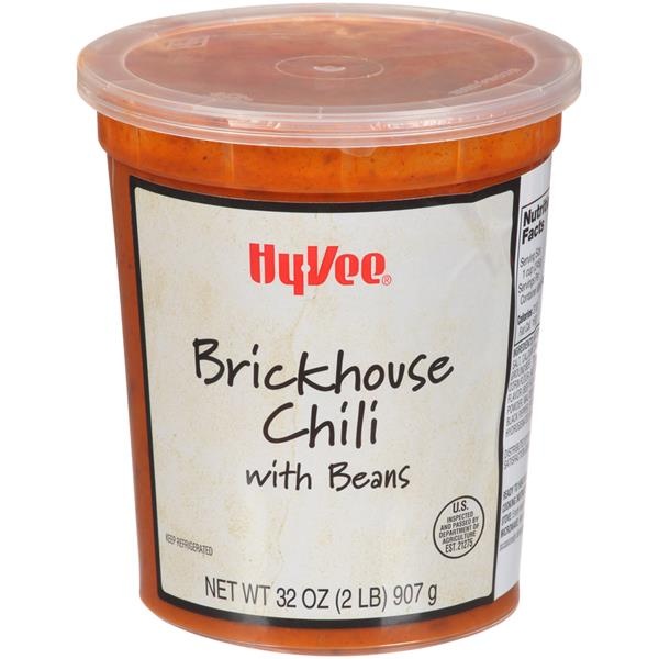 slide 1 of 1, Hy-vee Brickhouse Chili Soup With Beans, 32 oz