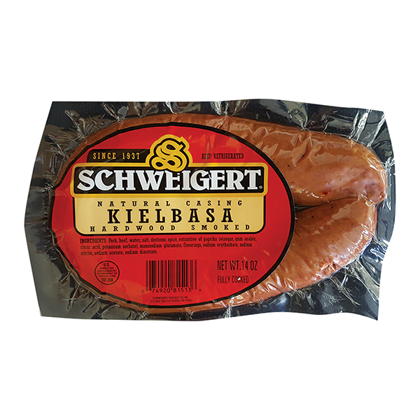 slide 1 of 1, Schweigert Kielbasa Sausage Rope, 14 oz